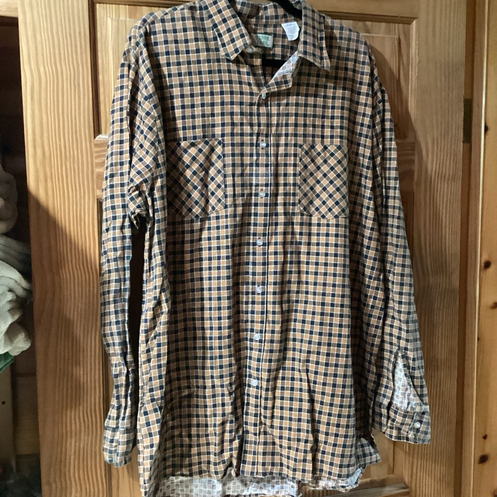Ozark Trail Vintage Men’s Flannel Shirt in shades of brown